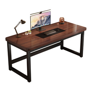 Solid wood computer desk bedroom home study table double desktop desk simple writing table rectangular desk
