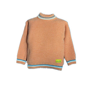 
2025 new autumn and winter small and medium-sized children's sweaters boys and girls round neck pullover fashionable baby knitted bottoming shirt