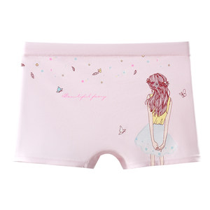 
Junior high school underwear for women flat horns children 12 years old and above pure cotton A-class children and teenagers boxer shorts