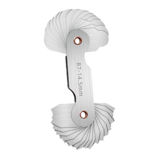 Set Misuratori Raggio In Acciaio Inox - Per Superfici Convesse E Concave Da R1 A 6.5MM - Foto 4