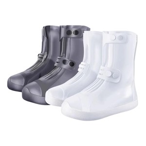 
Shoe cover waterproof and anti-slip rainy day silicone rain boot cover rainproof outdoor men and women thickened wear-resistant sole foot cover rain boots high tube