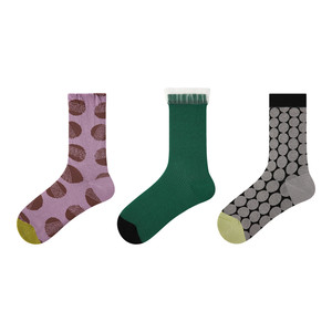
Renaissance summer mesh socks 26 new green polka dot light and breathable spring and summer socks for women pile socks