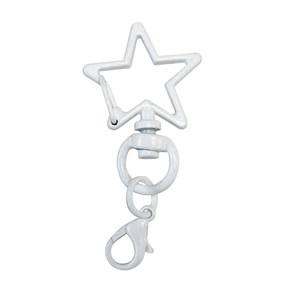 
Lobster buckle keychain accessories DIY pendant ring buckle metal five-pointed star doll doll bag key school bag buckle