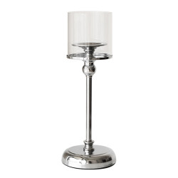 Electroplating silver glass cover medieval style