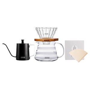 
koonan hand-making coffee set glass coffee filter cup hand-making pot coffee filter hand-making coffee maker set