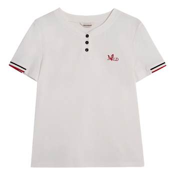 
Miranden embroidered T-shirt women's short-sleeved casual top