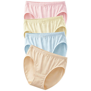 Die An Fen pure cotton women's underwear women's high waist 100% cotton breathable loose loose middle-aged and elderly mommy pants large size briefs
