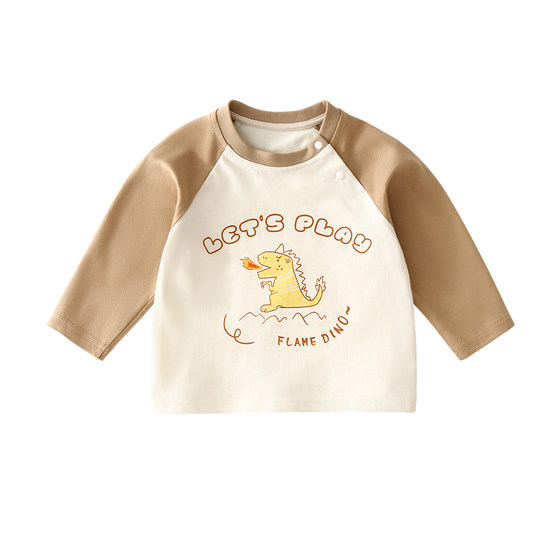 
Baby long-sleeved T-shirt pure cotton spring and autumn new children's autumn baby clothes boys top girls base shirt