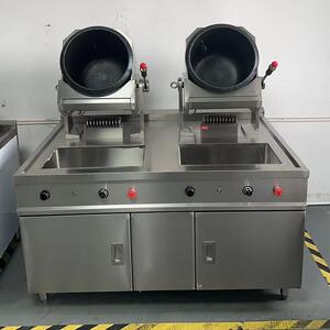 
Customized large-scale cooking machine commercial fully automatic rice-frying robot drum fried rice noodles takeaway canteen fried noodle pot