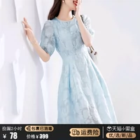 Шелковая летняя элитная шифоновая летняя одежда, платье, из хлопка и льна