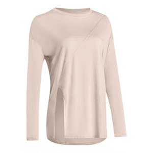 
Yoga clothing cover-up women's new outdoor running fitness suit Pilates training clothing long-sleeved T-shirt sports top