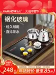 khay trà điện tử Khay trà kính cường lực Jinzao L-300A có ấm đun nước hoàn toàn tự động Bộ trà Kung Fu tất cả trong một Bàn trà sử dụng tại nhà khay trà điện tử