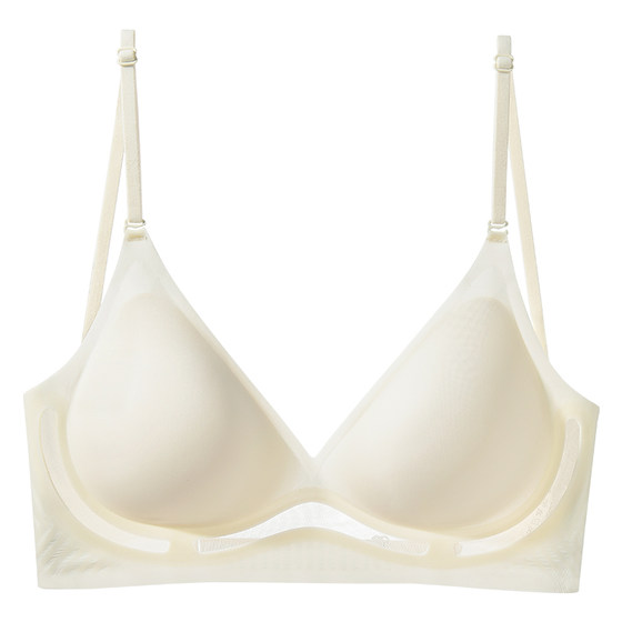 
Hanging neck beautiful back bra for women with small breasts gathered to look bigger and sexy suspender one-piece spaghetti straps lift-up anti-sagging bra