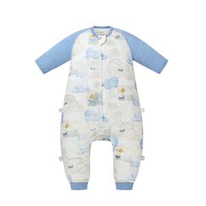 Nest Designs Baby Sleeping Bag Thin Mulberry Silk Gauze Short Sleeve Baby Split Leg Children Anti-Kick Quilt Summer