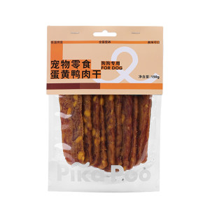 
Pikapu egg yolk duck jerky dog ​​snacks original cut Teddy golden retriever pet pure meat nutrition training reward snacks
