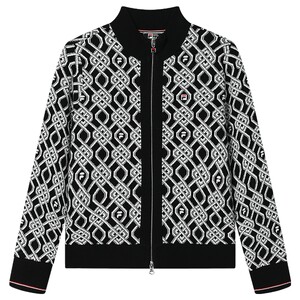 FILA Feile Official Women's Knitted Coat 2024 Spring New Fashion Casual Small Fragrant Sweater Cardigan
