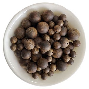 
Natural Qinan agarwood loose bead bracelet authentic flagship store diy accessories single bead bead bracelet handmade wooden beads