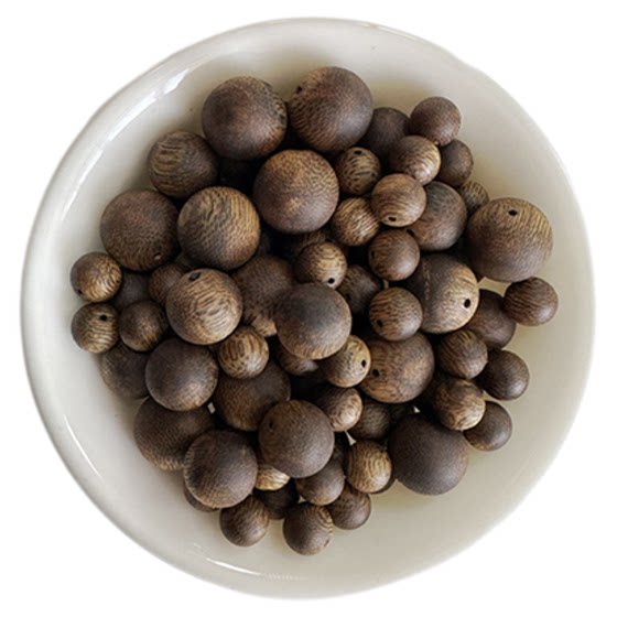 
Natural Qinan agarwood loose bead bracelet authentic flagship store diy accessories single bead bead bracelet handmade wooden beads