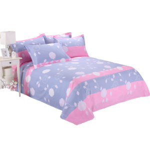 Thickened pure cotton sheets single piece 100 cotton twill double 1.5 single quilt student dormitory for all seasons