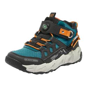 Skechers Autumn and Winter Boys Velcro Sneakers Lightweight Wear-resistant Outdoor Hiking Shoes 405279L
