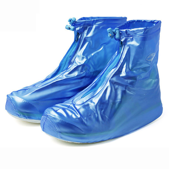 Outdoor rain boot cover for men and women rain boot cover thickened non-slip wear-resistant children rain boot cover high tube waterproof shoes
