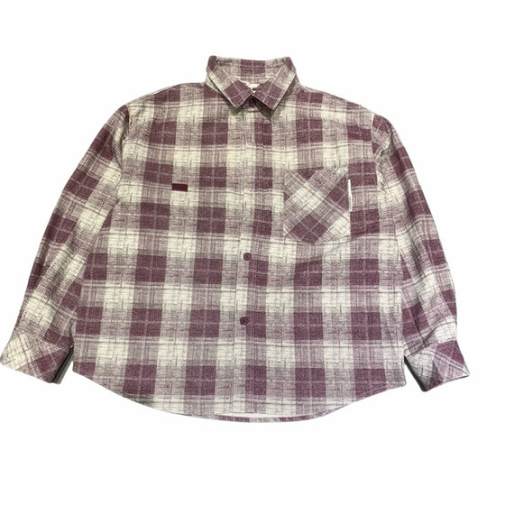 Spring new style plaid color-blocked lapel long-sleeved shirt, trendy and fashionable men's Korean style slim-fitting inner shirt, versatile