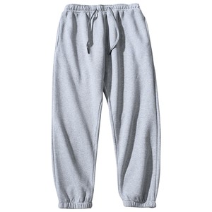 
Solid color sweatpants men's autumn and winter solid color versatile leggings loose velvet thickened sweatpants trendy brand casual trousers