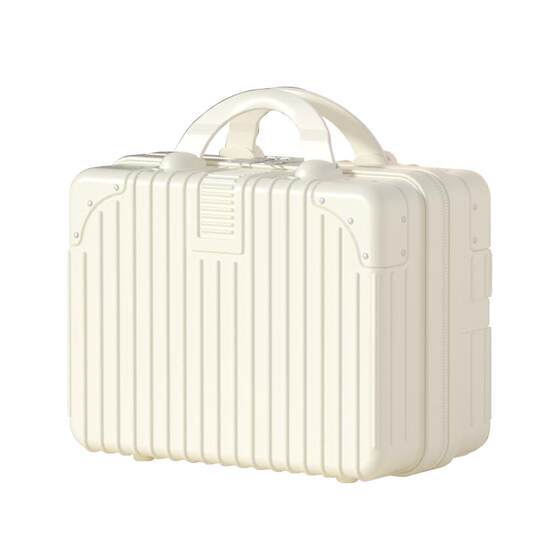 
Retro suitcase small suitcase makeup bag storage souvenir gift packaging box travel cover 14-inch pull rod