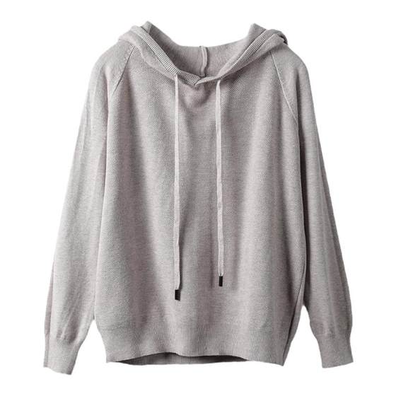 
Produced by Xiaoer [Holiday atmosphere] Gentle Andy velvet hooded pullover sweater for women in autumn and winter knitted tops