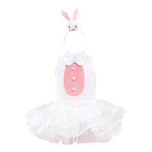 
Children's bunny costumes kindergarten white rabbit one-piece gauze skirt animal performance costumes ballet skirt clothes