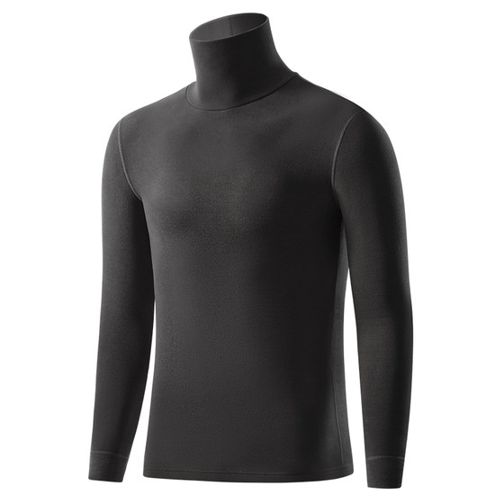
Jianyun half turtleneck wool silk velvet bottoming shirt men's autumn coat plus velvet thermal top underwear long-sleeved T-shirt