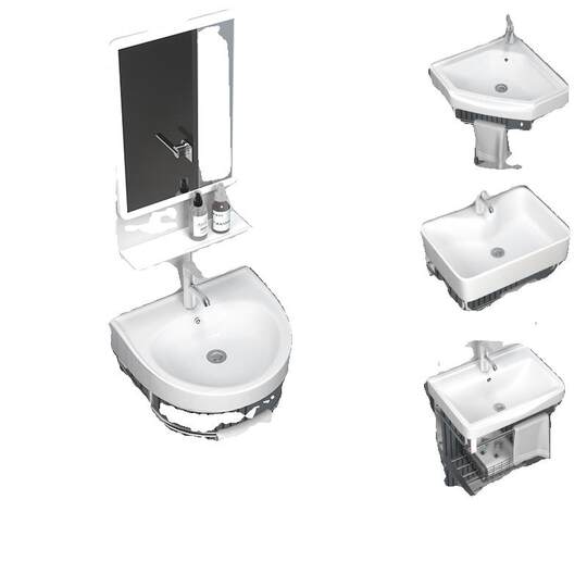 MUSA | Countertop Washbasin Countertop Rectangular Ceramic Washbasin By - View #6