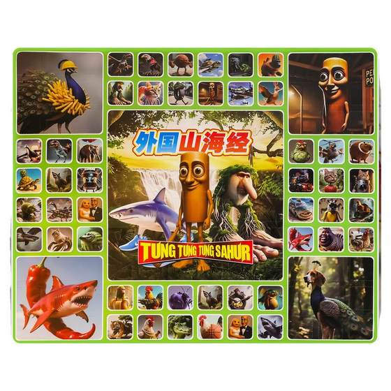 
AI Foreign Mountain and Sea Jing Cave Music Children's Blind Box Toys Poke Music Primary School Students' Raffle Doll Figures QQ Le