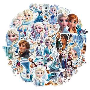 
50 pieces of Elsa Princess Anna Olaf stickers mobile phone case computer suitcase decoration stickers children's Frozen