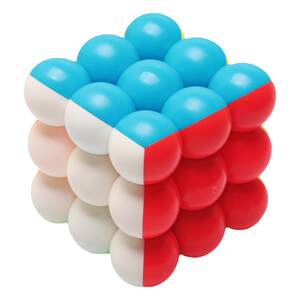 
Yongjun round bead third-level Rubik's cube 3-level special-shaped magic ball colorful round educational fun children's toy puzzle Rubik's cube