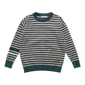 
Children's sweater boy knitted sweater boy thin spring and autumn style medium-large children's striped bottoming pullover striped new style