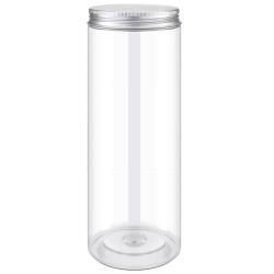 Transparent jar food grade plastic bottle pet aluminum lid
