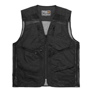 
Summer mesh zipper vest men's fishing functional workwear mesh outdoor men's and women's vest multi-pocket vest