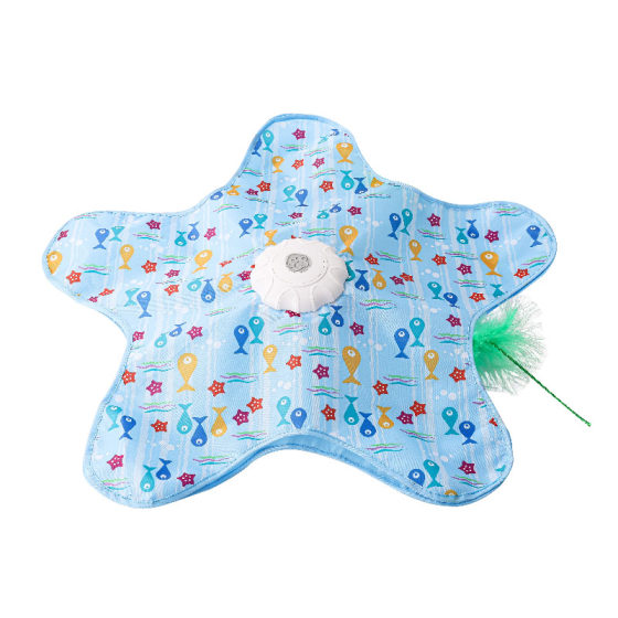Cat hunting blanket toy, automatic turntable, cat amusing stick, pet game cover, self-entertainment and boredom relief artifact, hiding cover toy