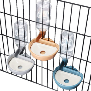 
Dog drinking fountain, non-wet mouth cage, dog drinking fountain, cat hanging kettle, pet water bowl, automatic