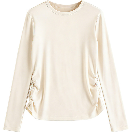 Pregnant women's bottoming shirts, tops, autumn clothes and spring clothes for pregnant women to wear when going out in spring and autumn. T-shirts cover the belly and do not show pregnancy in spring and summer.