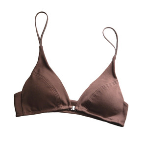 
Kbra thin and traceless small breast sexy underwear women's front button beautiful back spaghetti straps French ultra-thin pure desire bra set