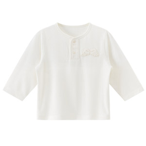
[Yokosi] Baby tops for men and women in spring and autumn stretchy long-sleeved T-shirts for infants and young children pullover bottoming shirts