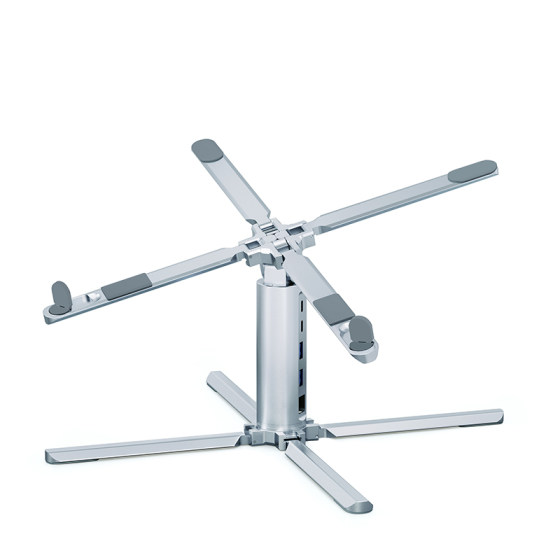 
Laptop stand, portable, creative storage, multi-functional docking station stand that can be rotated and adjusted 360 degrees, high-end metal heightening cooling rack