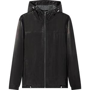 
[Goatskin] Seven Brand Men's Clearance Leather Leather Clothes Men's Fall and Winter New Fashionable Casual Hooded Men's Jacket