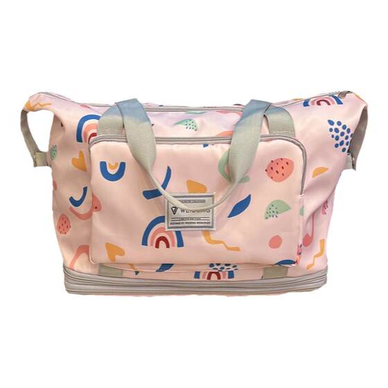 
Universal wheel folding travel bag for women with lightweight large capacity can be used to pull rod duffel bag for students living on campus portable gym bag