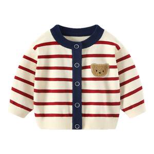 Baby coats, autumn clothes, boys' sweaters, baby knitted cardigans, children's boys' autumn outing clothes, woolen tops