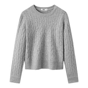 
Senmo Sweater Shopping Mall same style Senmo Sweater women's round neck solid color simple 2024 new winter collar top