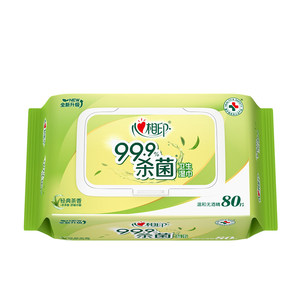 Xinxiangyin wet wipes large bag 80 pieces disinfection and sterilization classic tea fragrance affordable package with lid wholesale household alcohol-free
