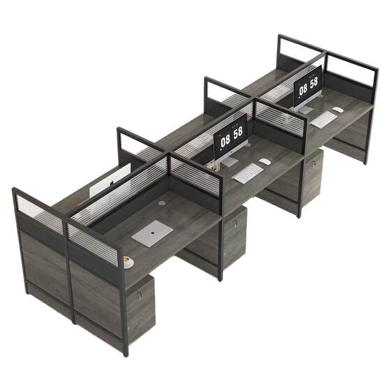 
Huiyun staff office desk and chair combination simple modern office furniture desktop staff station computer desk workbench